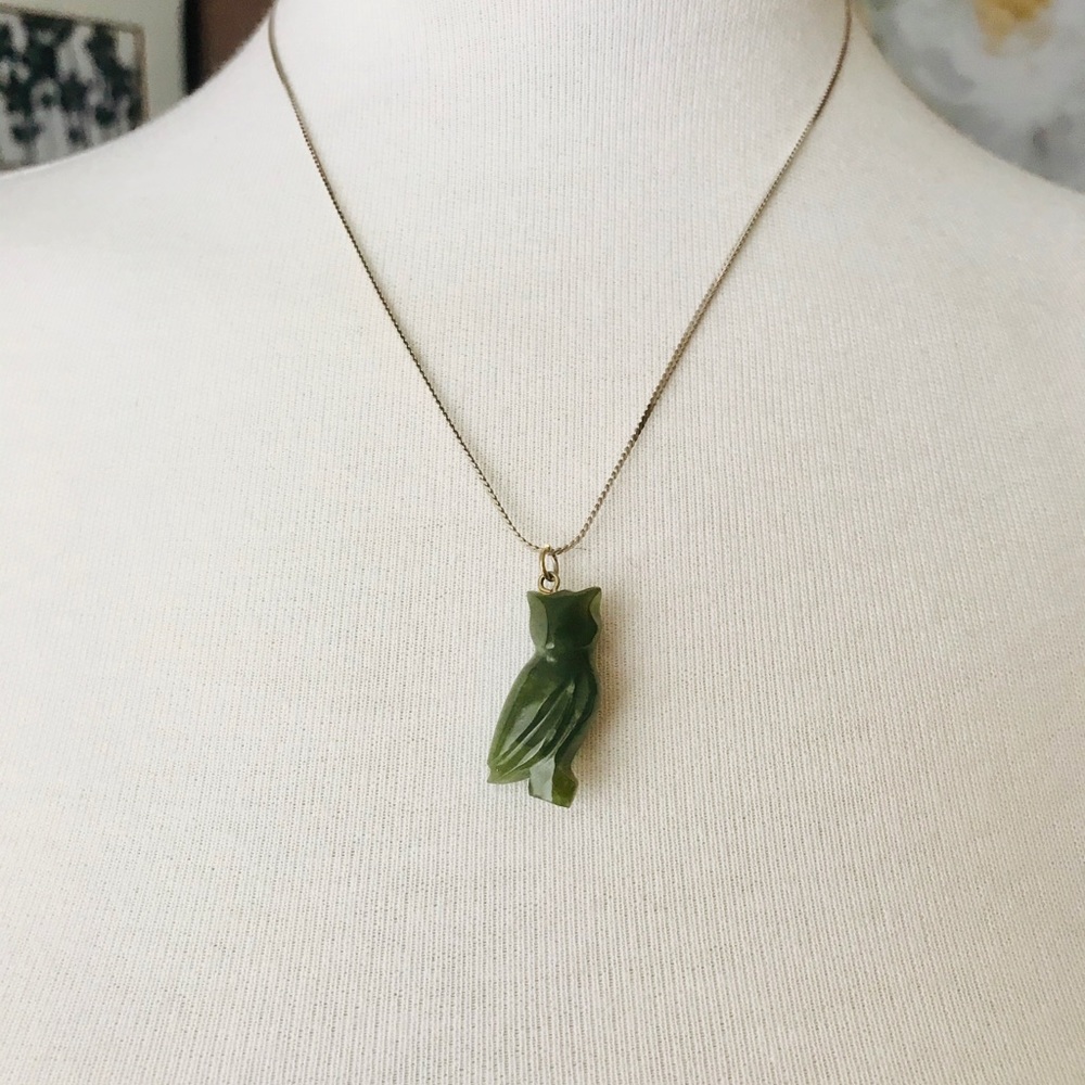 Silver and Jade Necklace ☘️